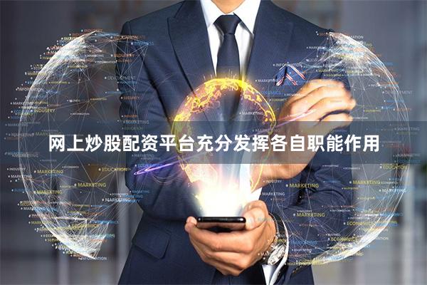网上炒股配资平台充分发挥各自职能作用